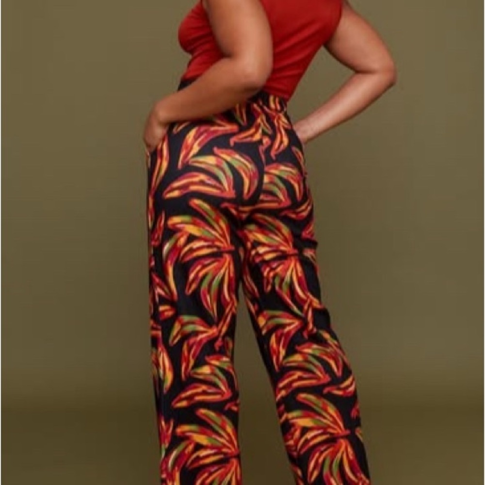 Mixed by Nasrin Plantain Party Pants XS